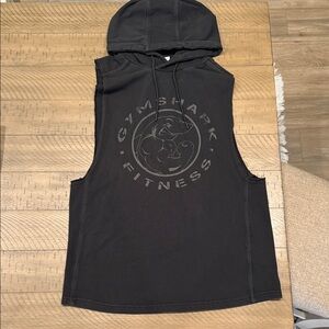 Gymshark Charcoal Sleeveless Hoodie